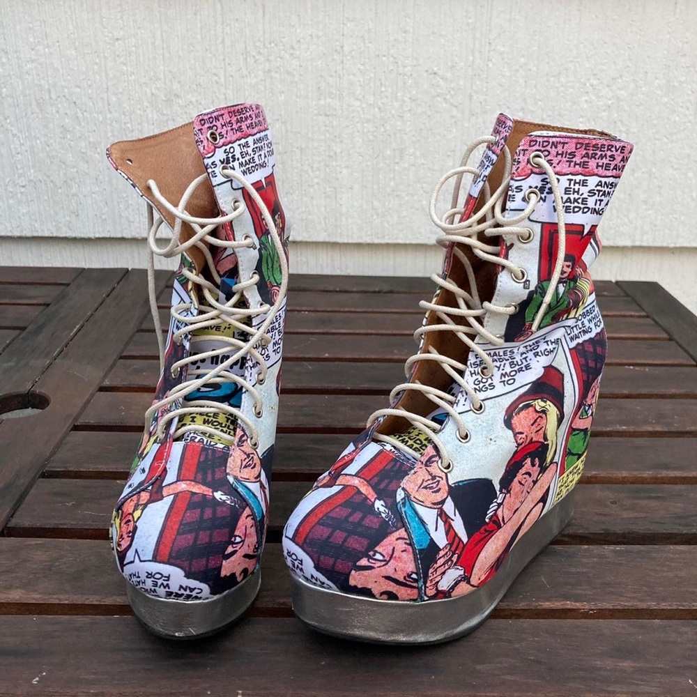 Jeffrey Campbell x Blackmilk cartoon heels